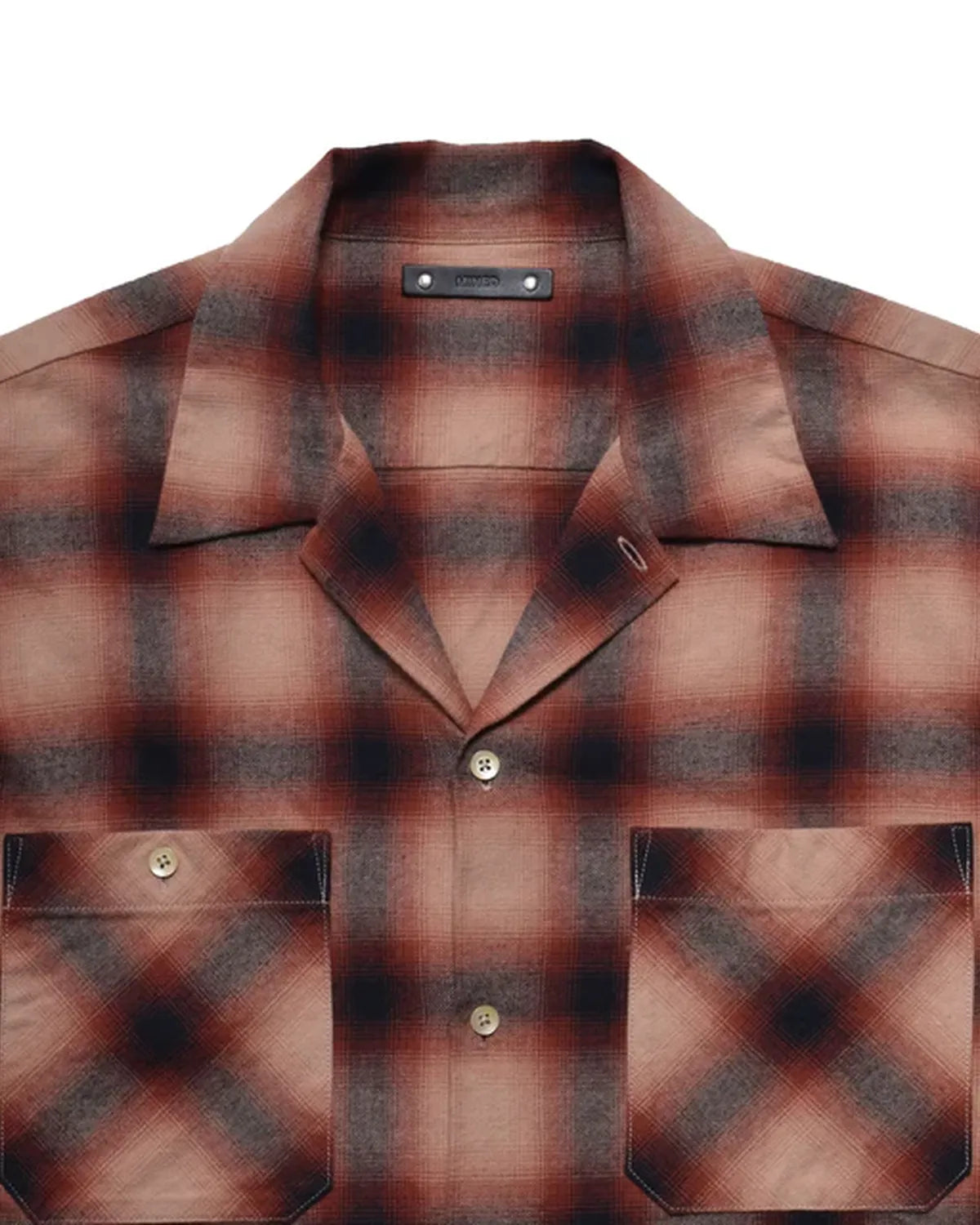 MINEDENIM / C.Flannel Ombre Open Collar SH (2509-5004)