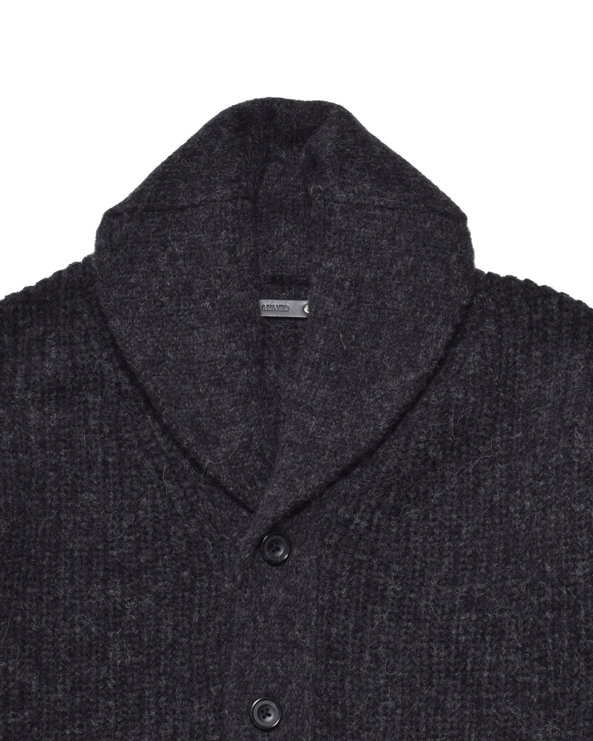MINEDENIM  / Baby Alpaca Wool Shawl Collar Knit Cardigan (MDFBF10601)