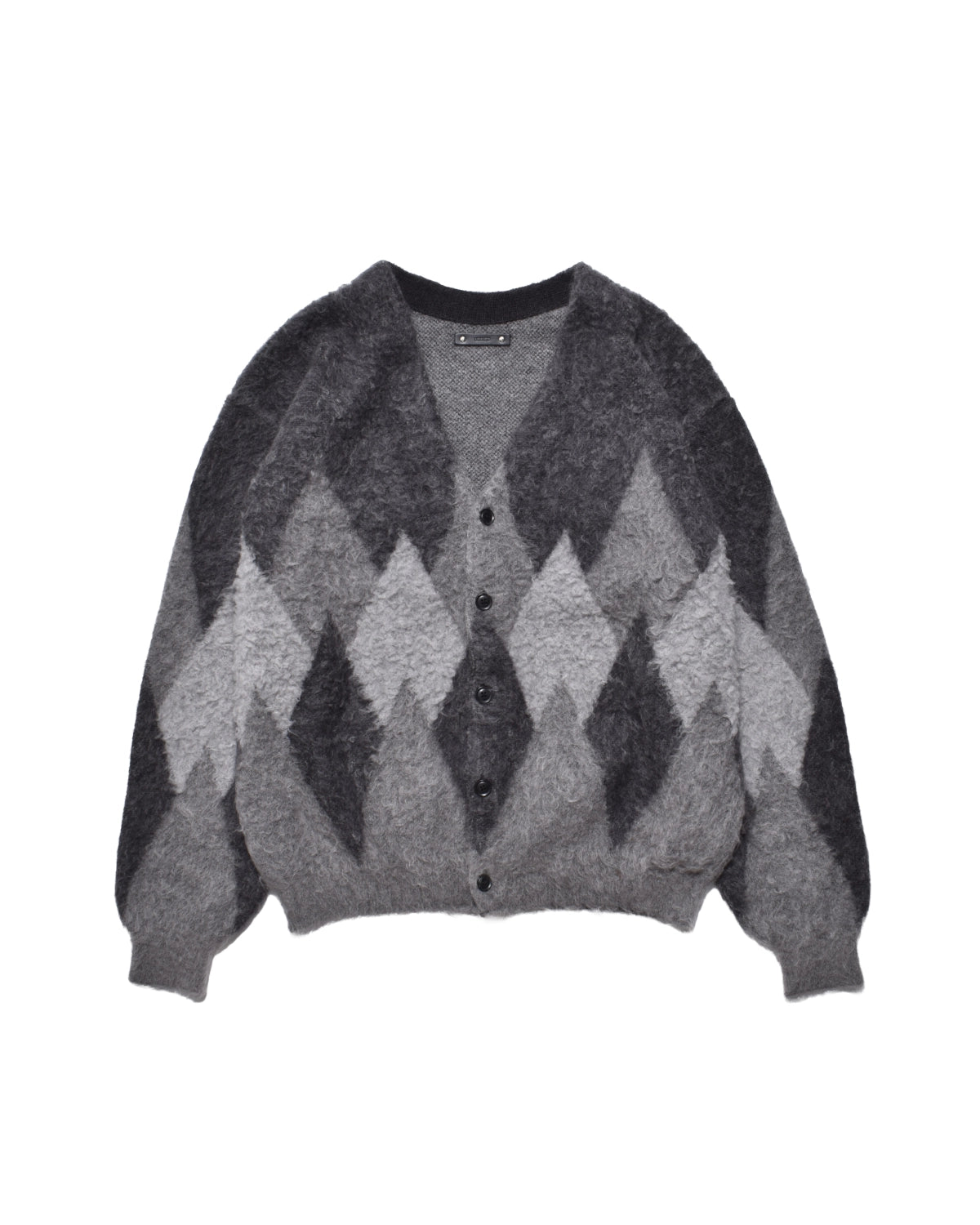 MINEDENIM  / Mohair Argyle Knit Cardigan (MDFBF10602)