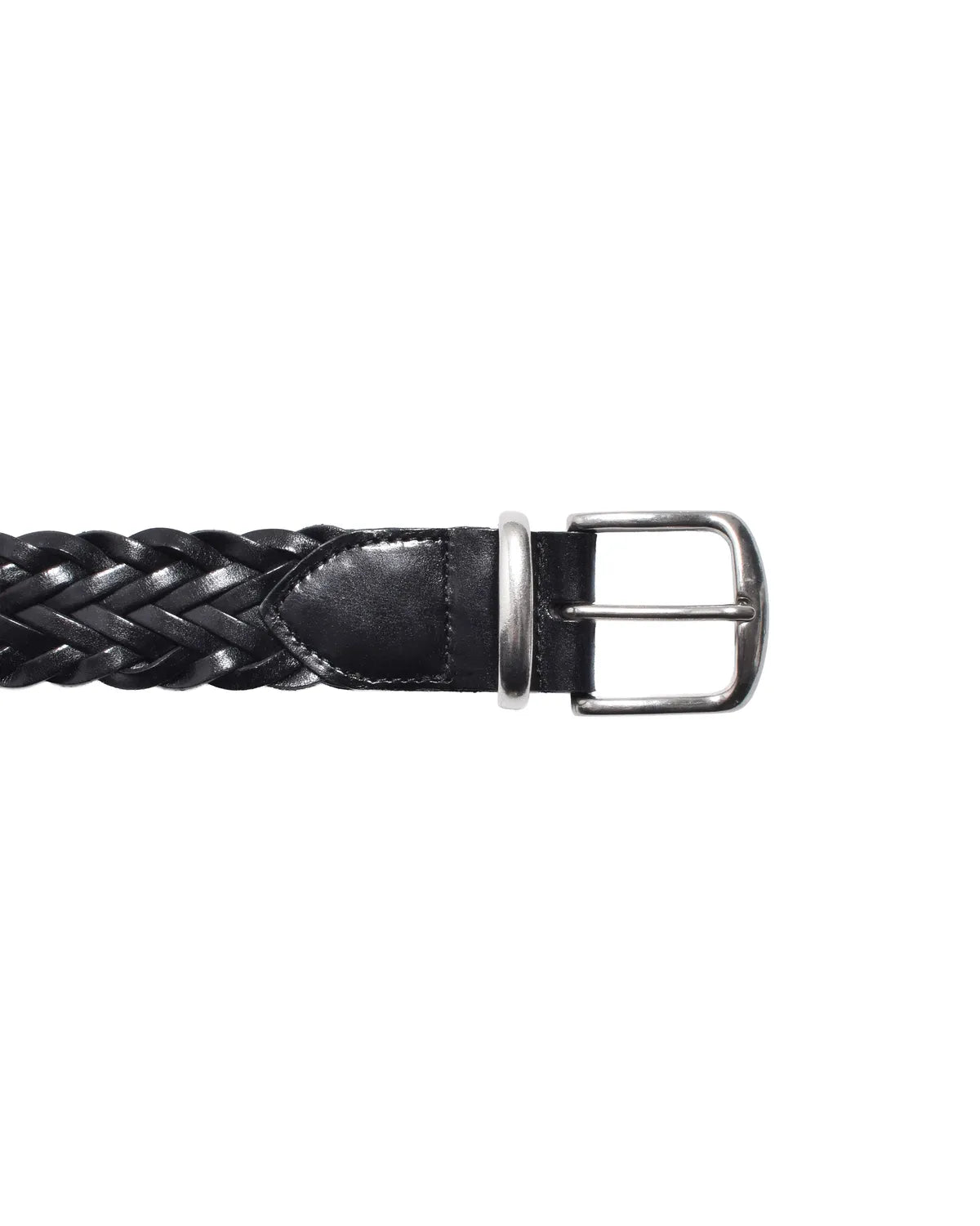 MINEDENIM  / Leather Semi Wide Mesh Belt (MDLBT003)