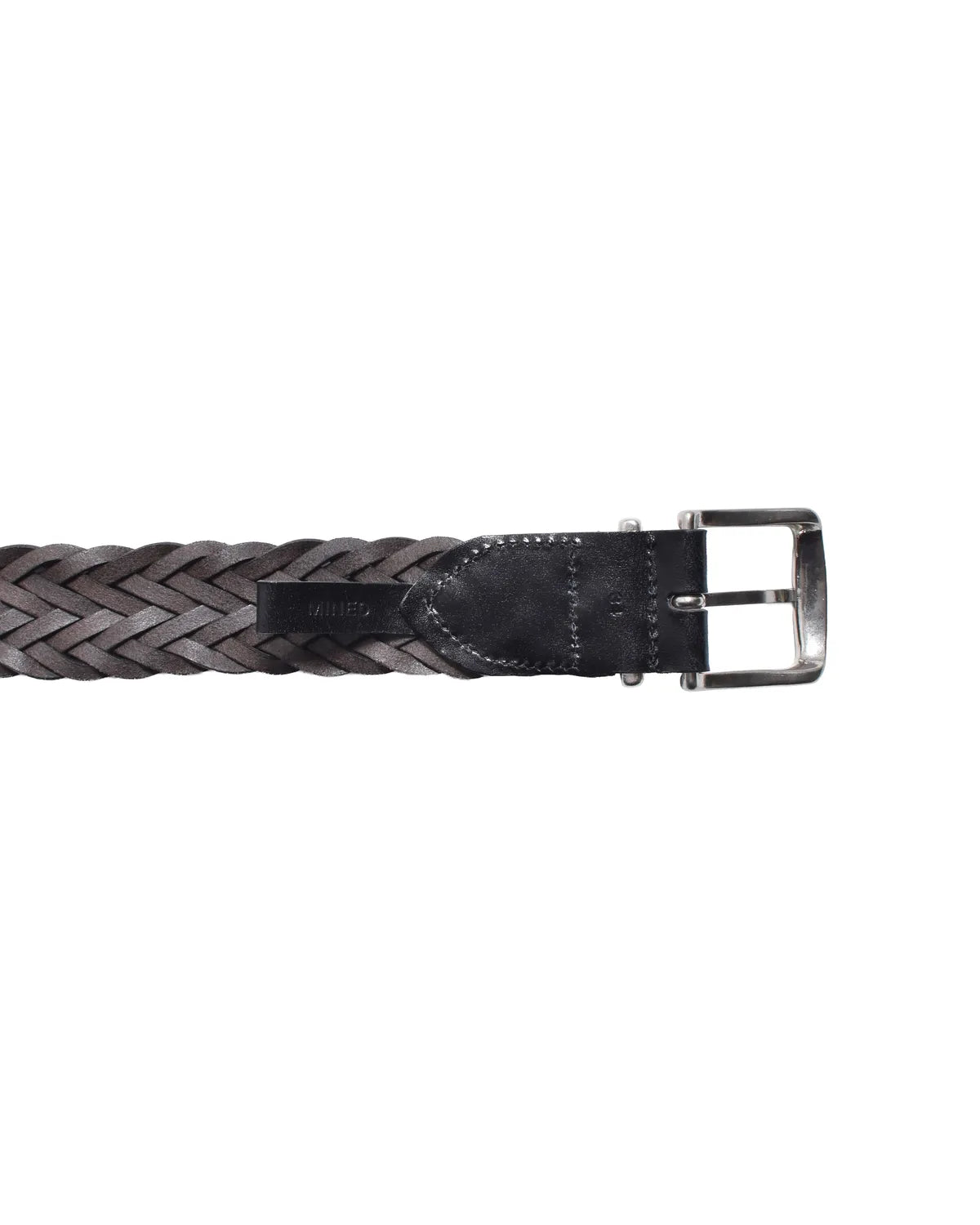 MINEDENIM  / Leather Semi Wide Mesh Belt (MDLBT003)