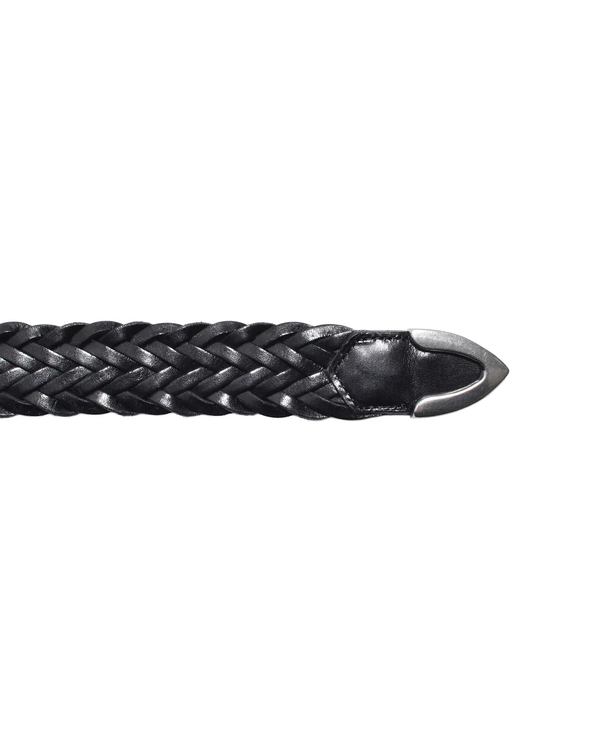 MINEDENIM  / Leather Semi Wide Mesh Belt (MDLBT003)