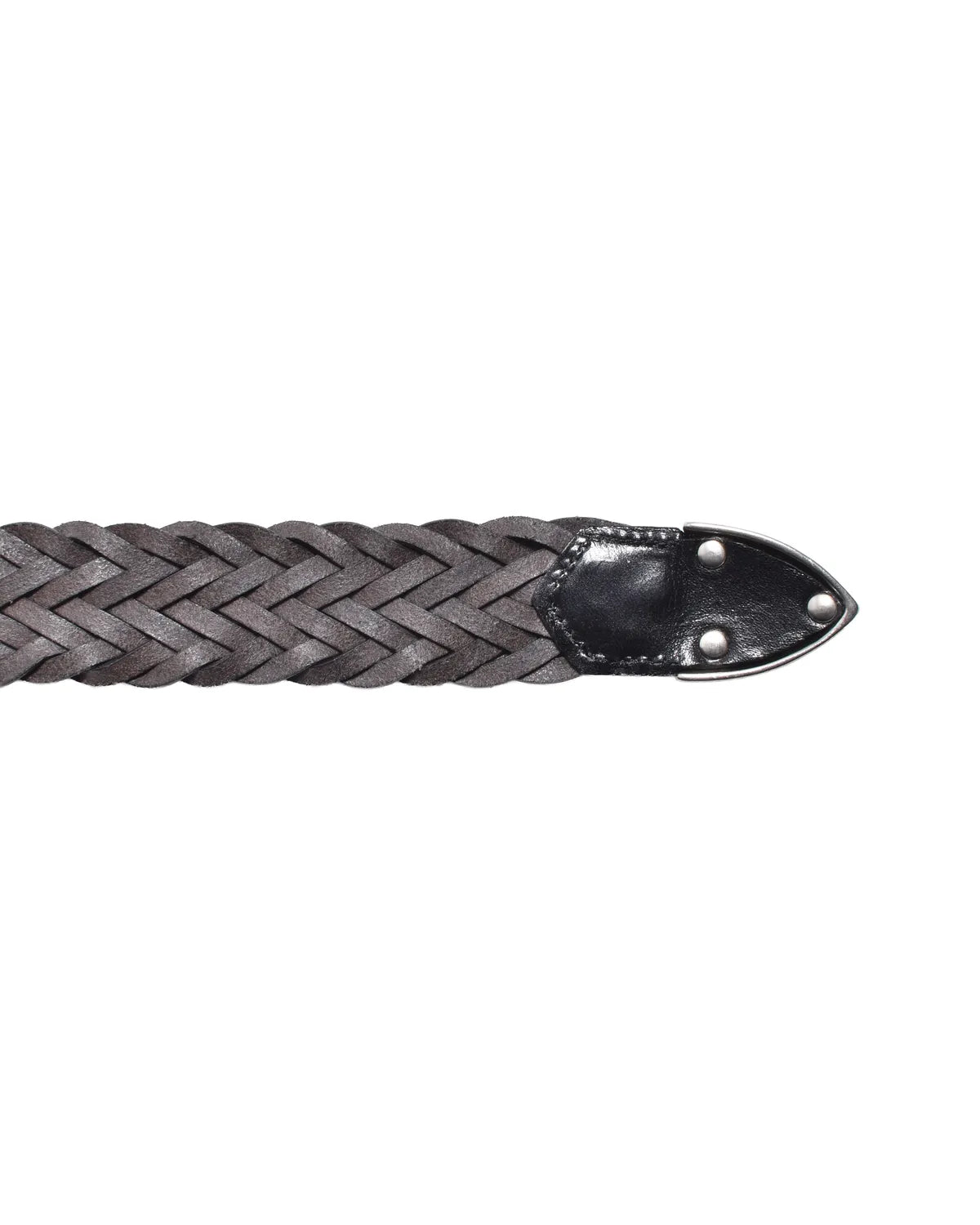 MINEDENIM  / Leather Semi Wide Mesh Belt (MDLBT003)