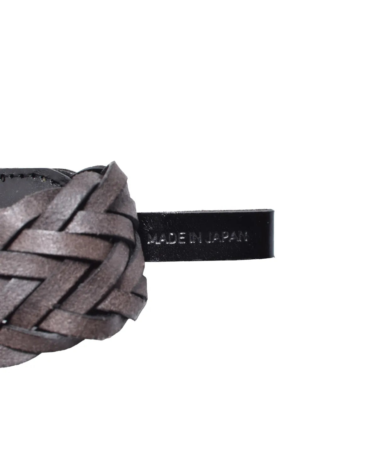 MINEDENIM  / Leather Semi Wide Mesh Belt (MDLBT003)