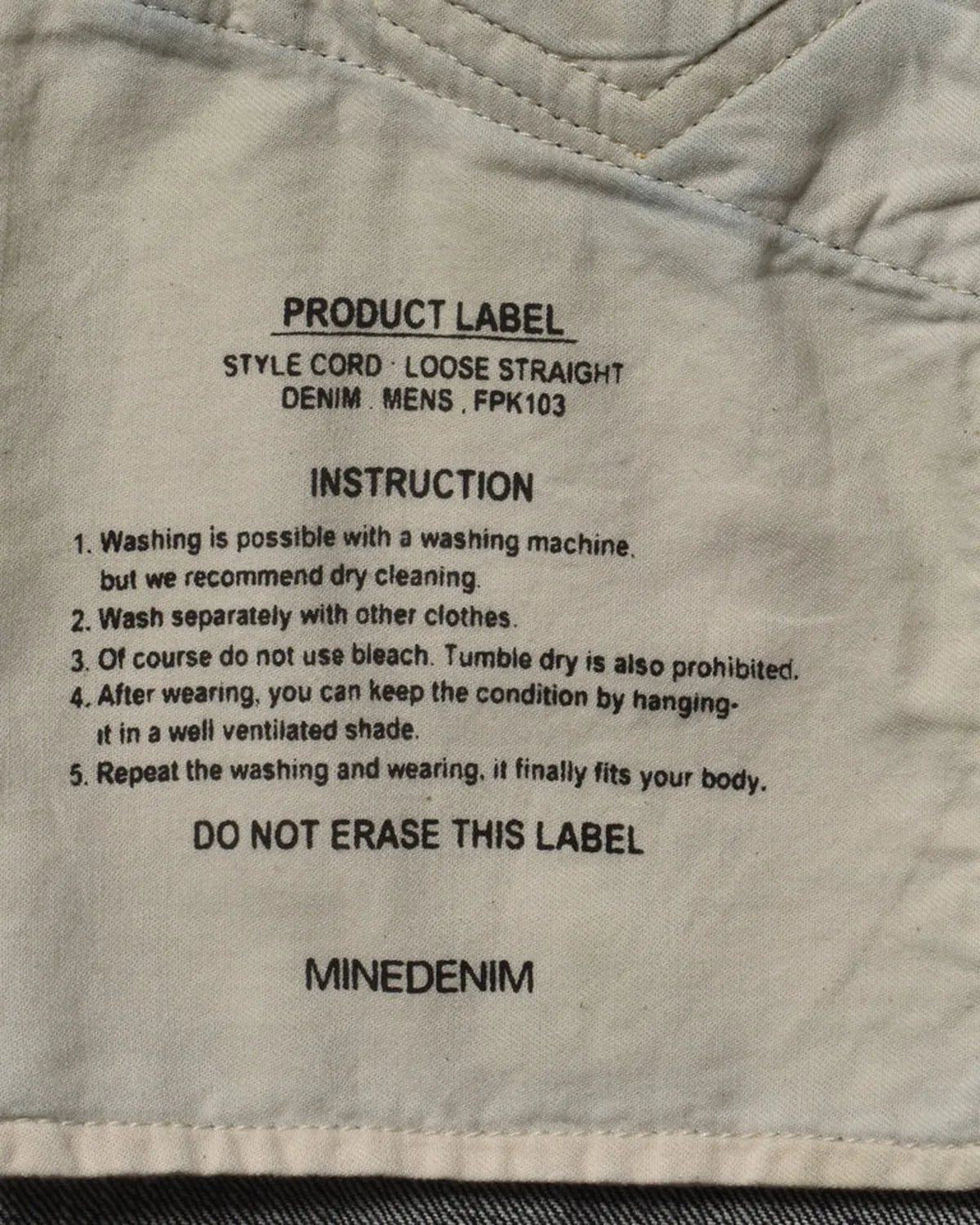 MINEDENIM/N.Slim Tapered STR 