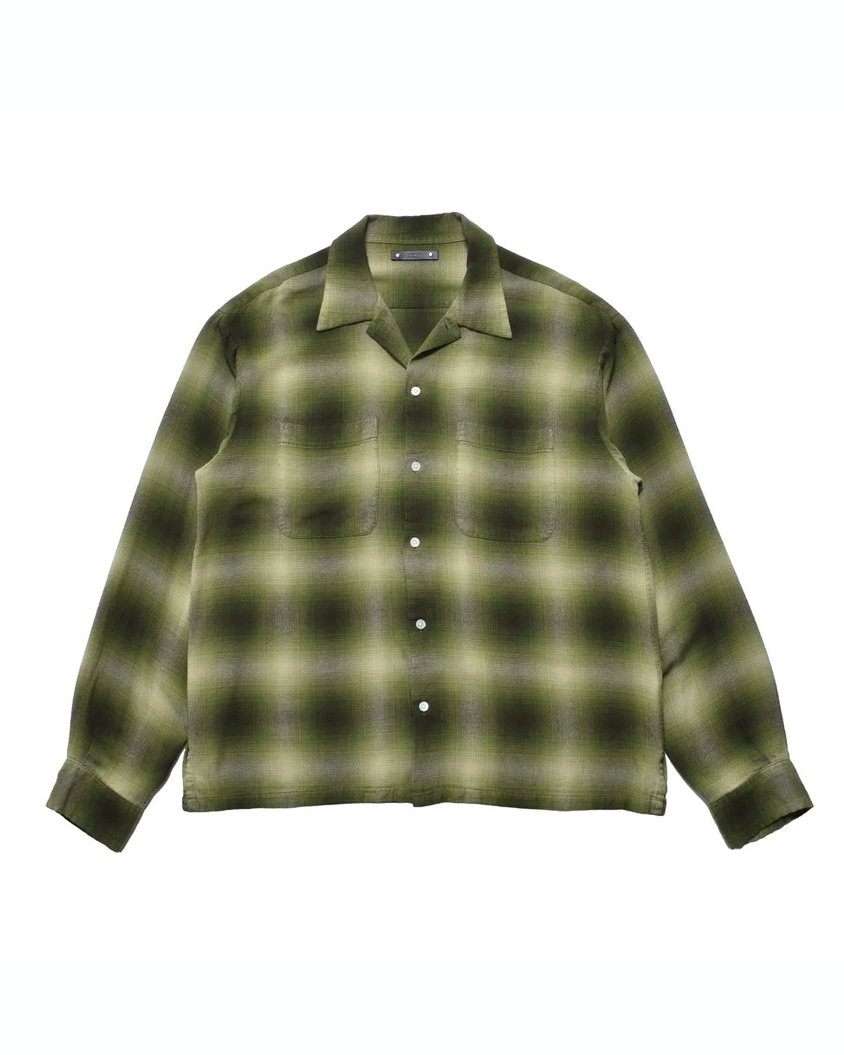 MINEDENIM / R.Flannel Ombre Open Collar SH (2604-5002)
