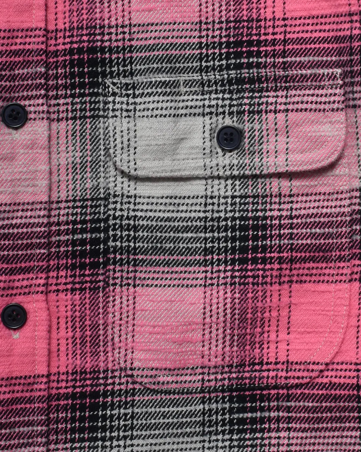 MINEDENIM / Heavy Cotton Flannel Ombre Work Shirt (MDFBF09503)