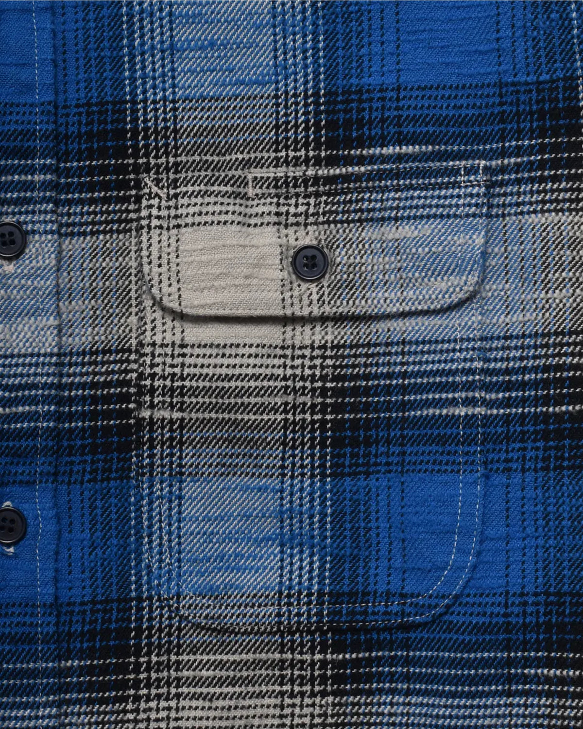 MINEDENIM / Heavy Cotton Flannel Ombre Work Shirt (MDFBF09503)