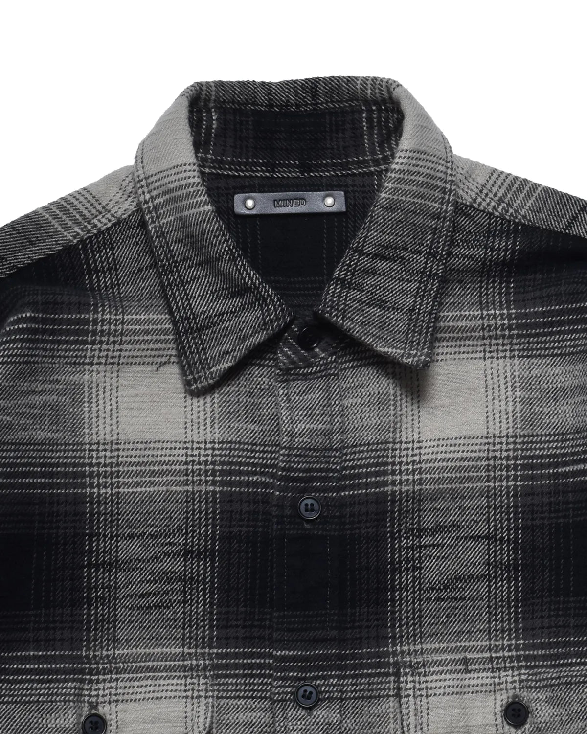 MINEDENIM / Heavy Cotton Flannel Ombre Work Shirt (MDFBF09503)
