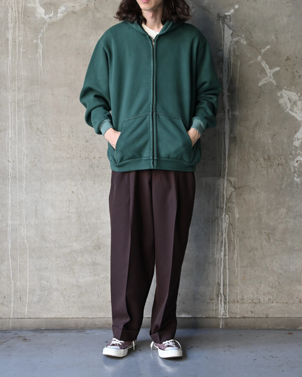 A.PRESSE / Vintage Zip Sweat Hoodie (26AAP-05-10)