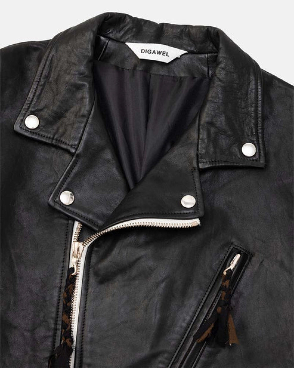 DIGAWEL / Leather biker jacket (DWAB012)