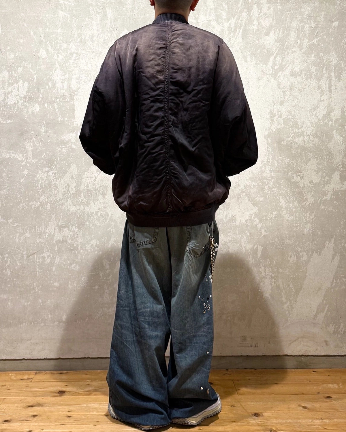 Maison MIHARA YASUHIRO / AGED FLIGHT JACKET (J15BL151)