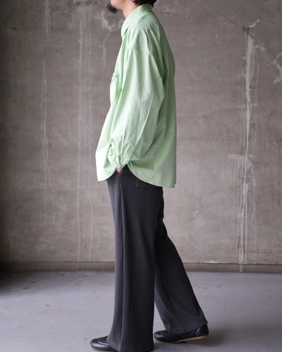 refomed / WRIST PATCH WIDE SHIRT (RESH-029)