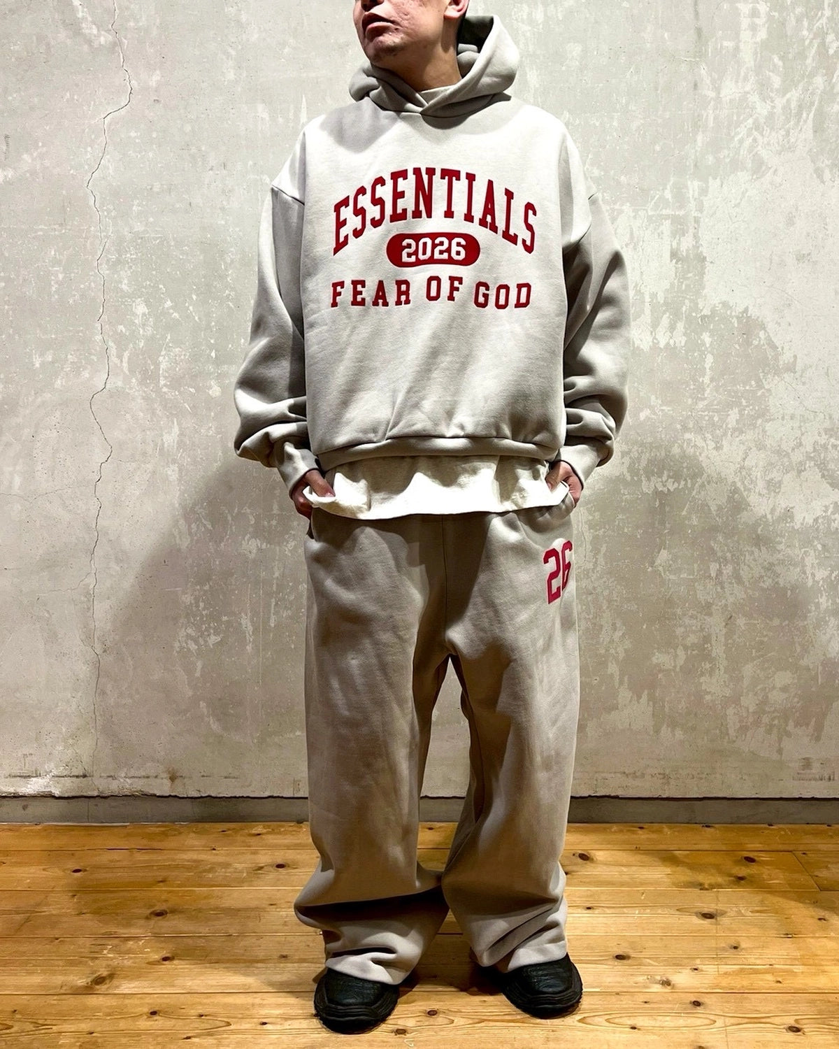 ESSENTIALS / Classic Fleece Hoodie (192HO256861F)
