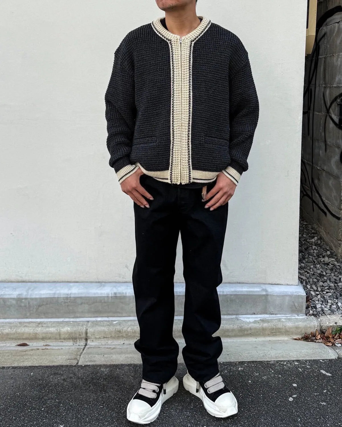 LASTMAN / Champs knit cardigan (LM-A26-0000-028)
