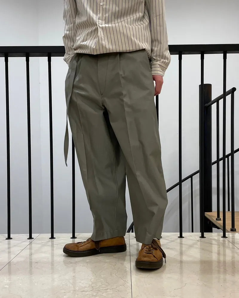 blurhms(ブラームス) / Drill Chambray Belted Trousers | 公式通販 