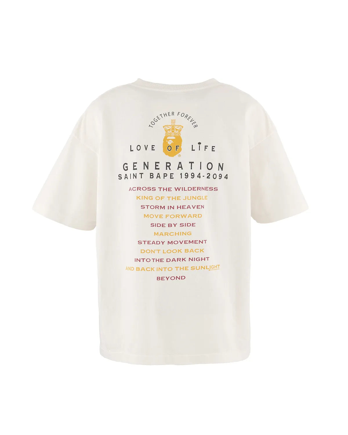 ©︎SAINT Mxxxxxx × A BATHING APE® / BAPE_SS TEE_GENERATION (SM-HR1-0000-C36)