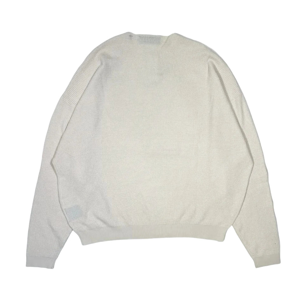 ESSENTIALS / WAFFLE HENLEY SWEATER (192BT246150F)