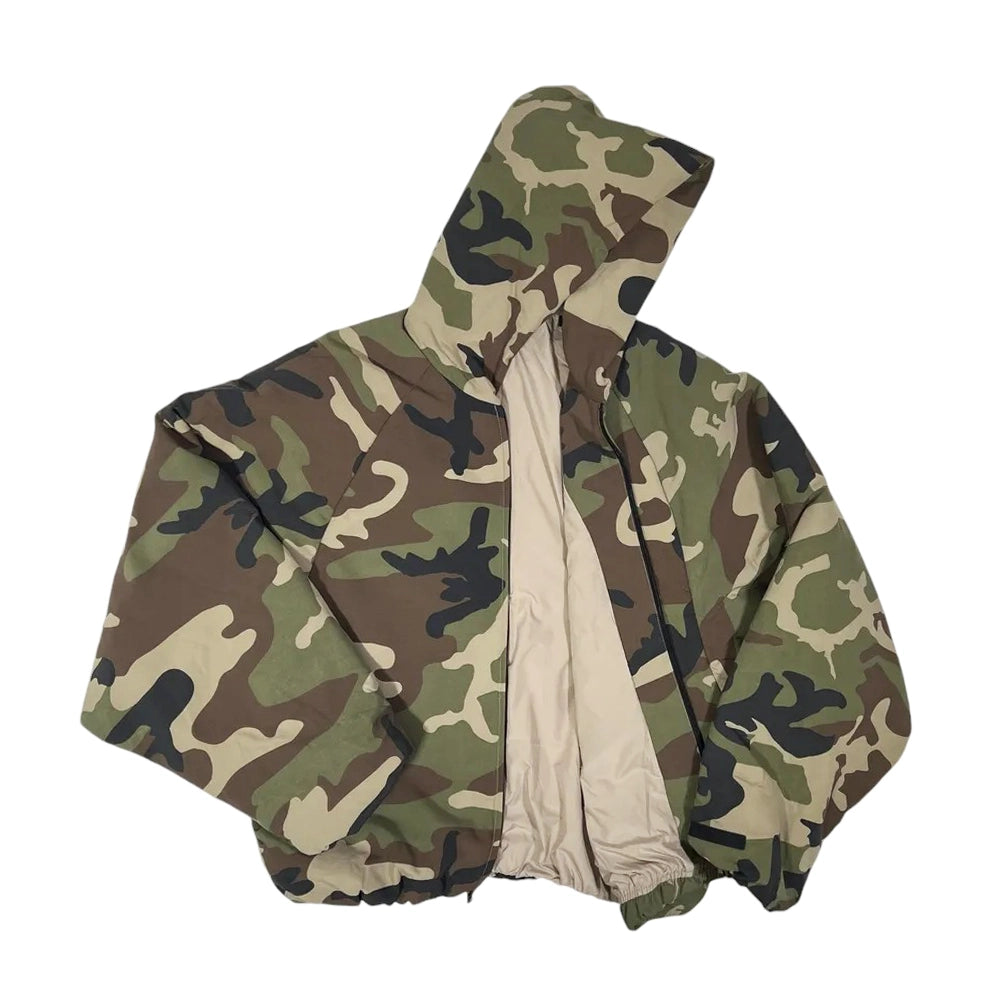 ESSENTIALS / MILITARY NYLON HOODED JACKET (202BT244818F)