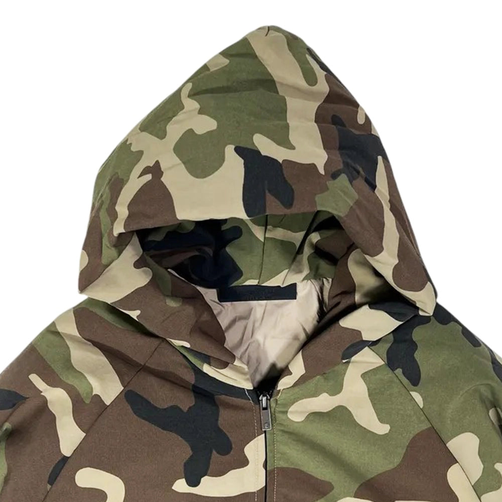 ESSENTIALS / MILITARY NYLON HOODED JACKET (202BT244818F)