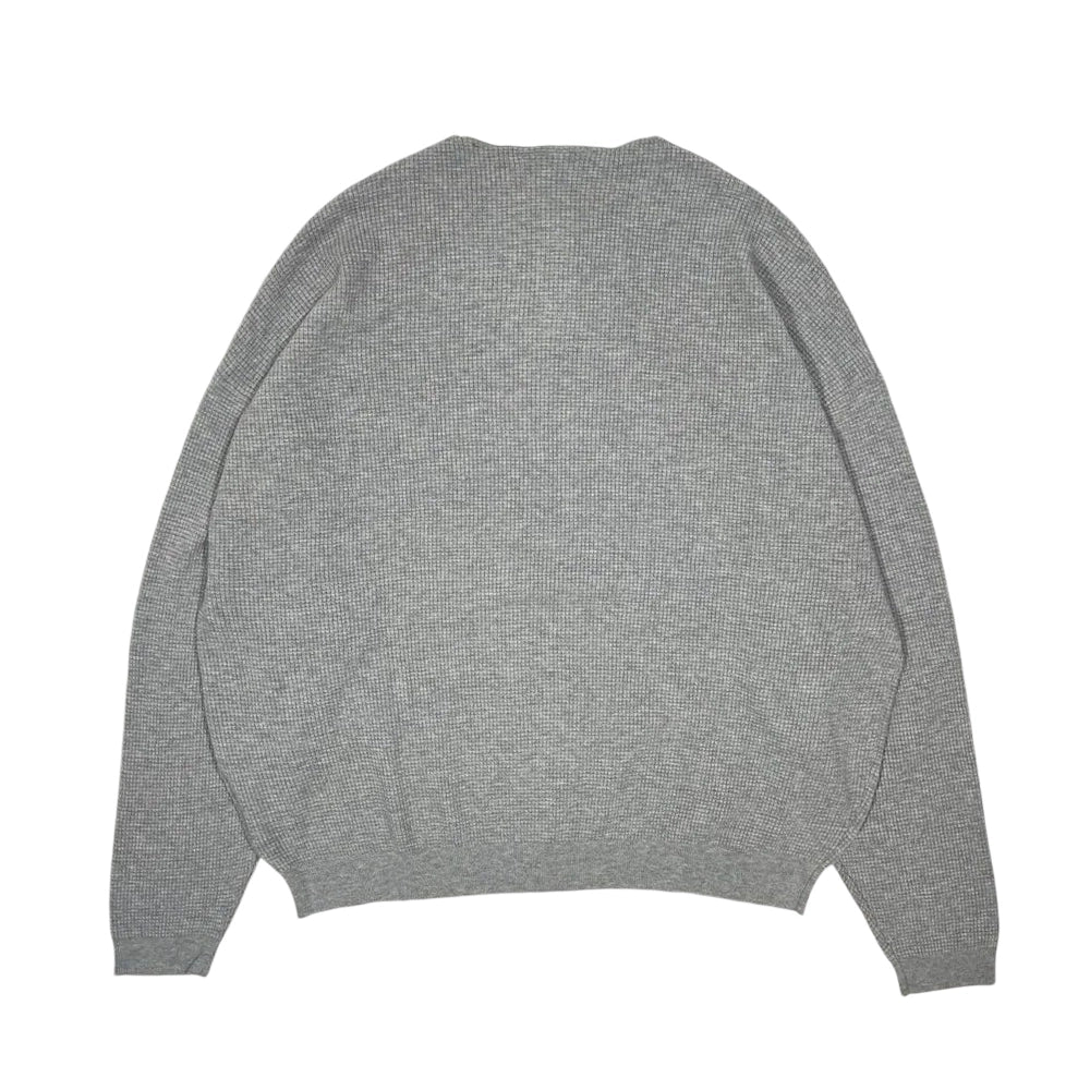 ESSENTIALS / WAFFLE HENLEY SWEATER (192BT246150F)