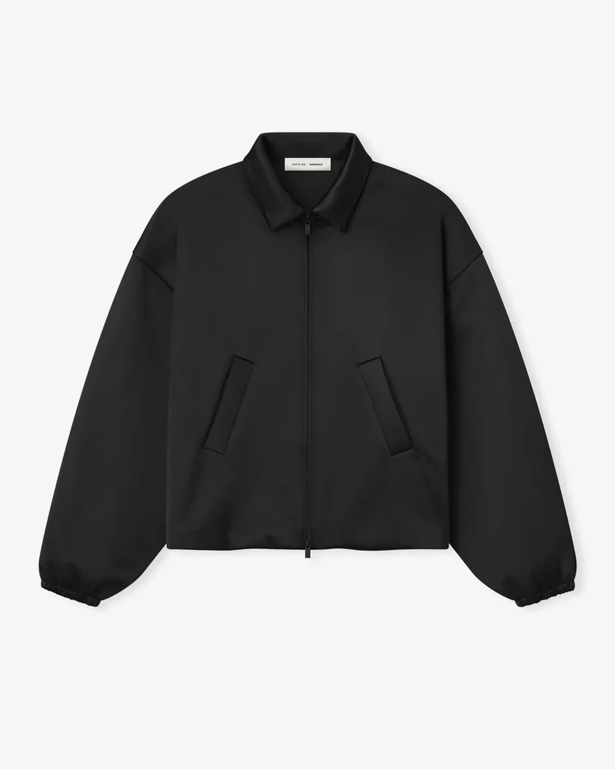 ESSENTIALS の BONDED SATIN ZIP UP BOMBER (202SP258070F)