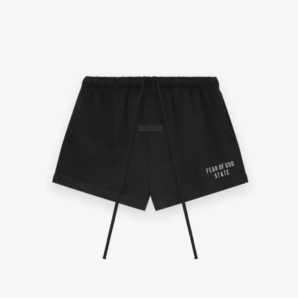 ESSENTIALS の HEAVY JERSEY SOCCER SHORT (160BT244160F)