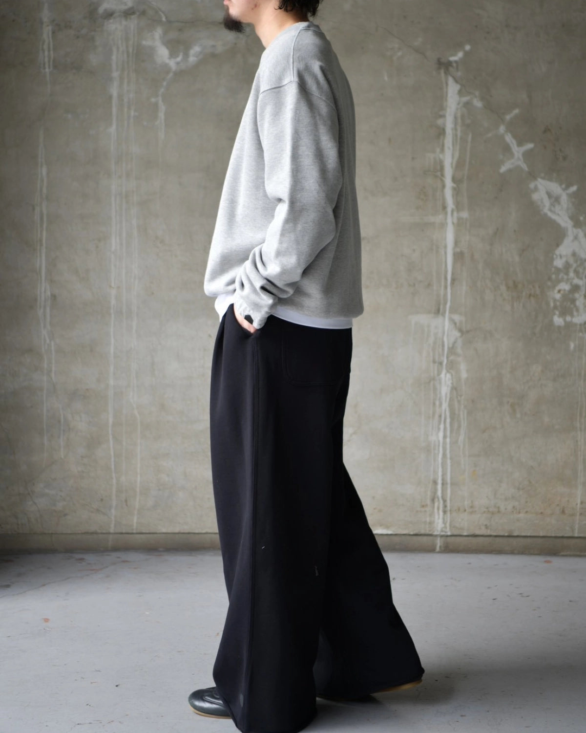 DOVER STREET MARKET kei ninomiya / CREWNECK COTTON BACK PILE KNIT (DSM01T006)