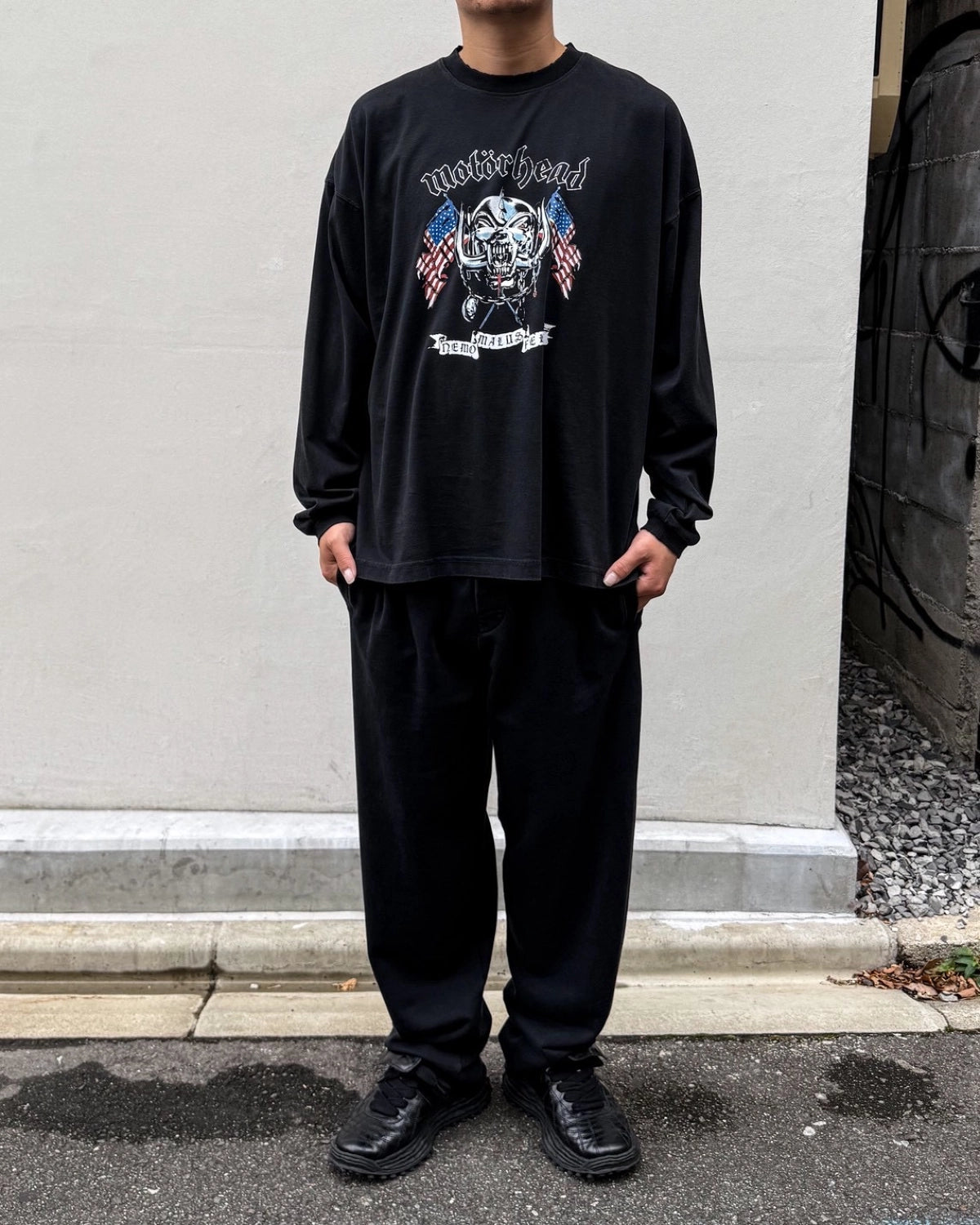 VETEMENTS / VETEMENTSXMOTORHEA FLAG LONFSLEEVE (MH27LS238B)