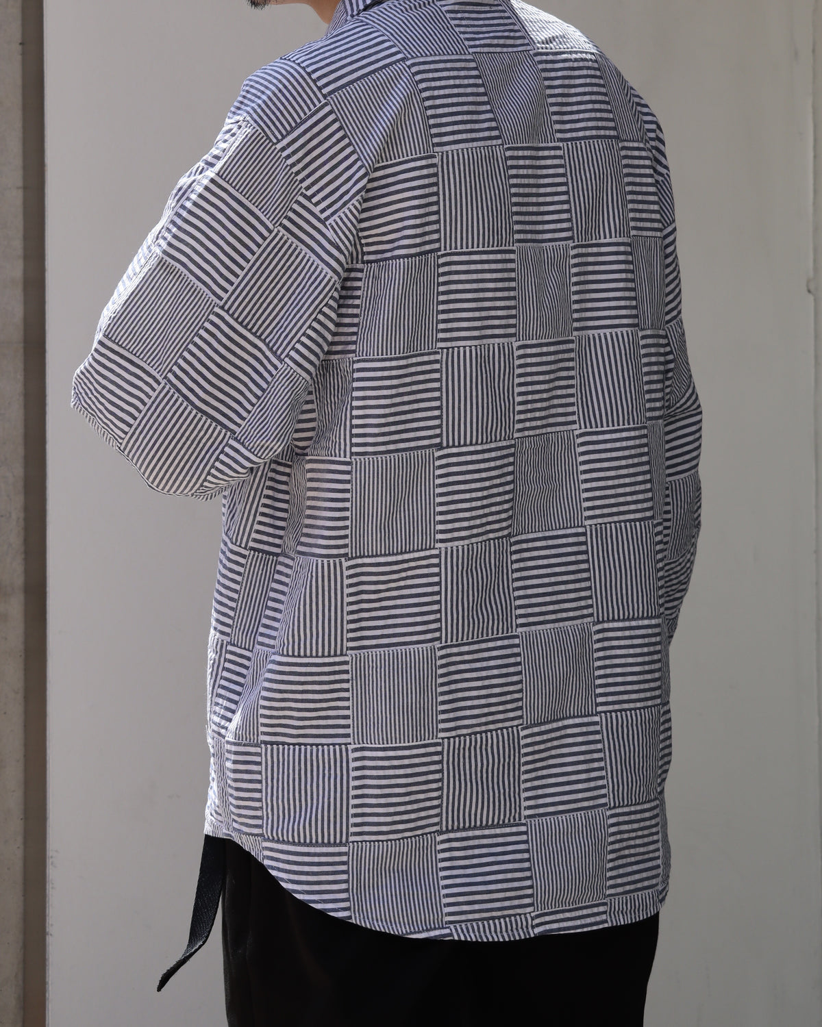 DESCENDANT パッチワーク　アシンメトリー　シャツ DESCENDANT (ディセンダント) / MILPITAS PATCHWORK LS SHIRT | 公式
