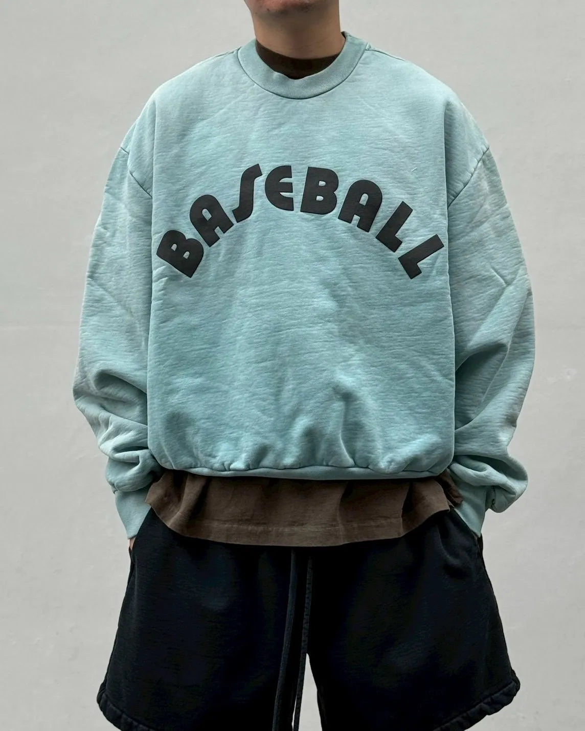 FEAR OF GOD / BASEBALL CLASSIC FIT HALF RAGLAN SWEATSHIRT (FG9M12-9934BHF)