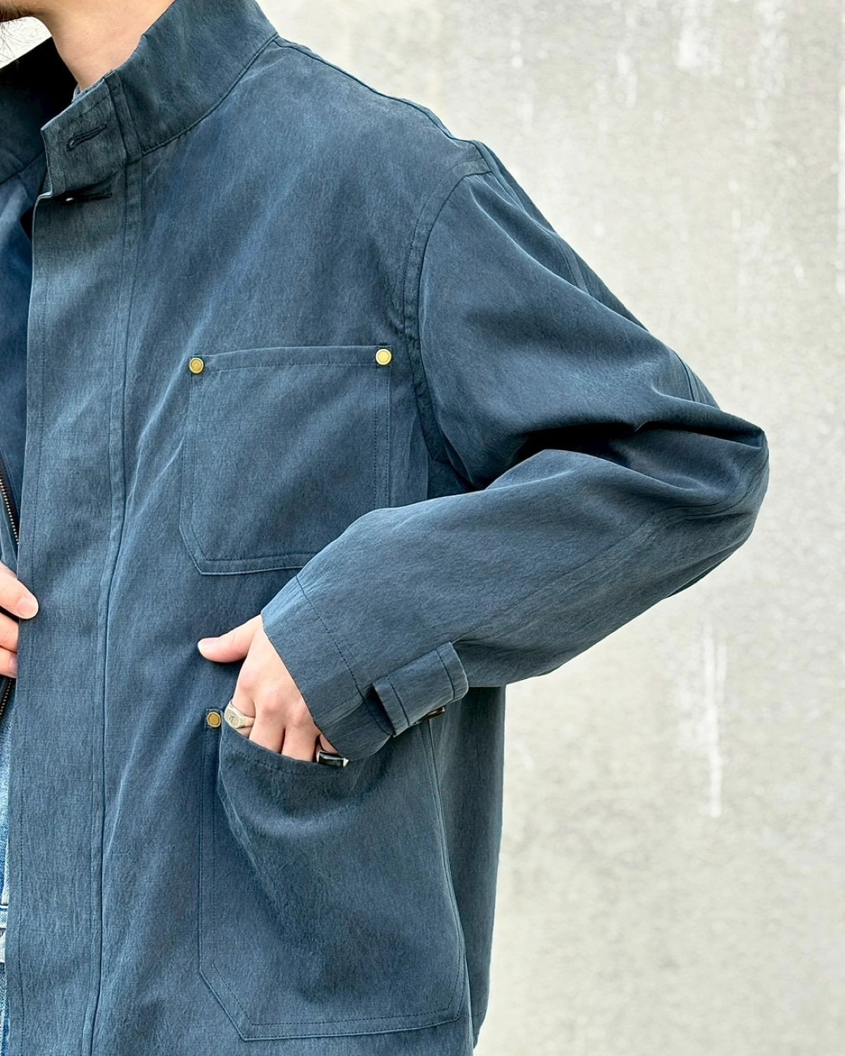 A.PRESSE / Cotton Silk Yacht Jacket (26SAP-01-32)