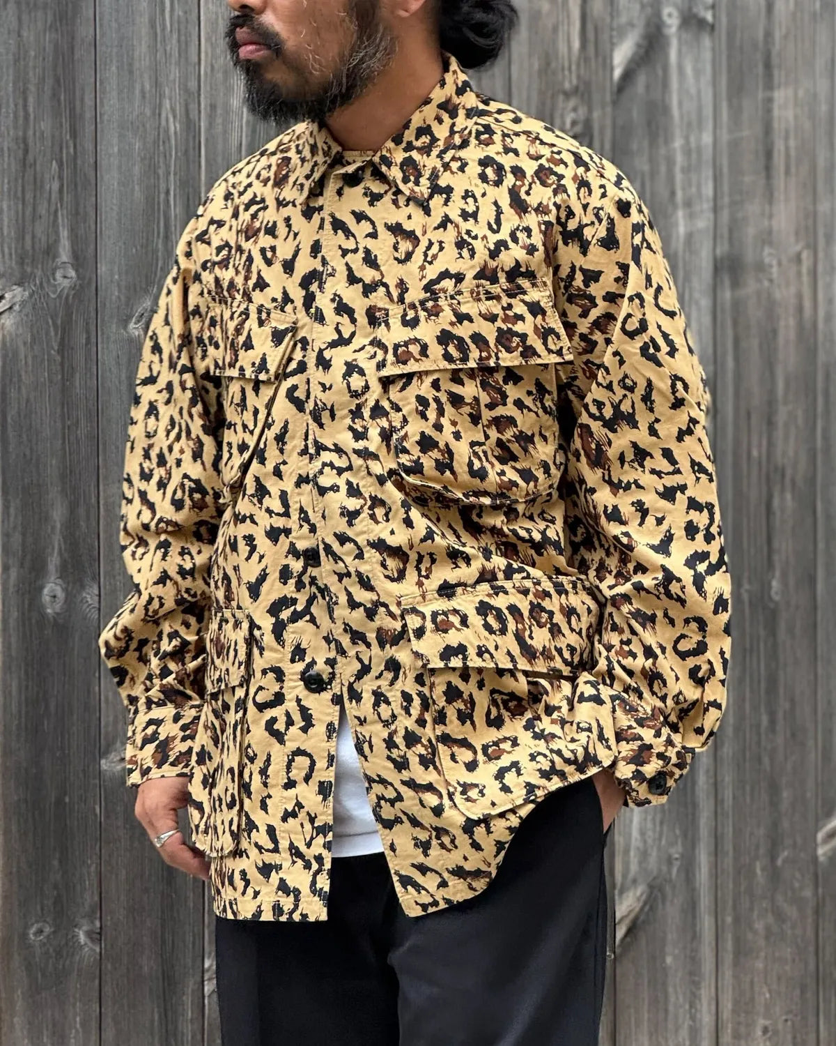 WACKO MARIA / LEOPARD FATIGUE JACKET (26FWE-WMO-ML02)