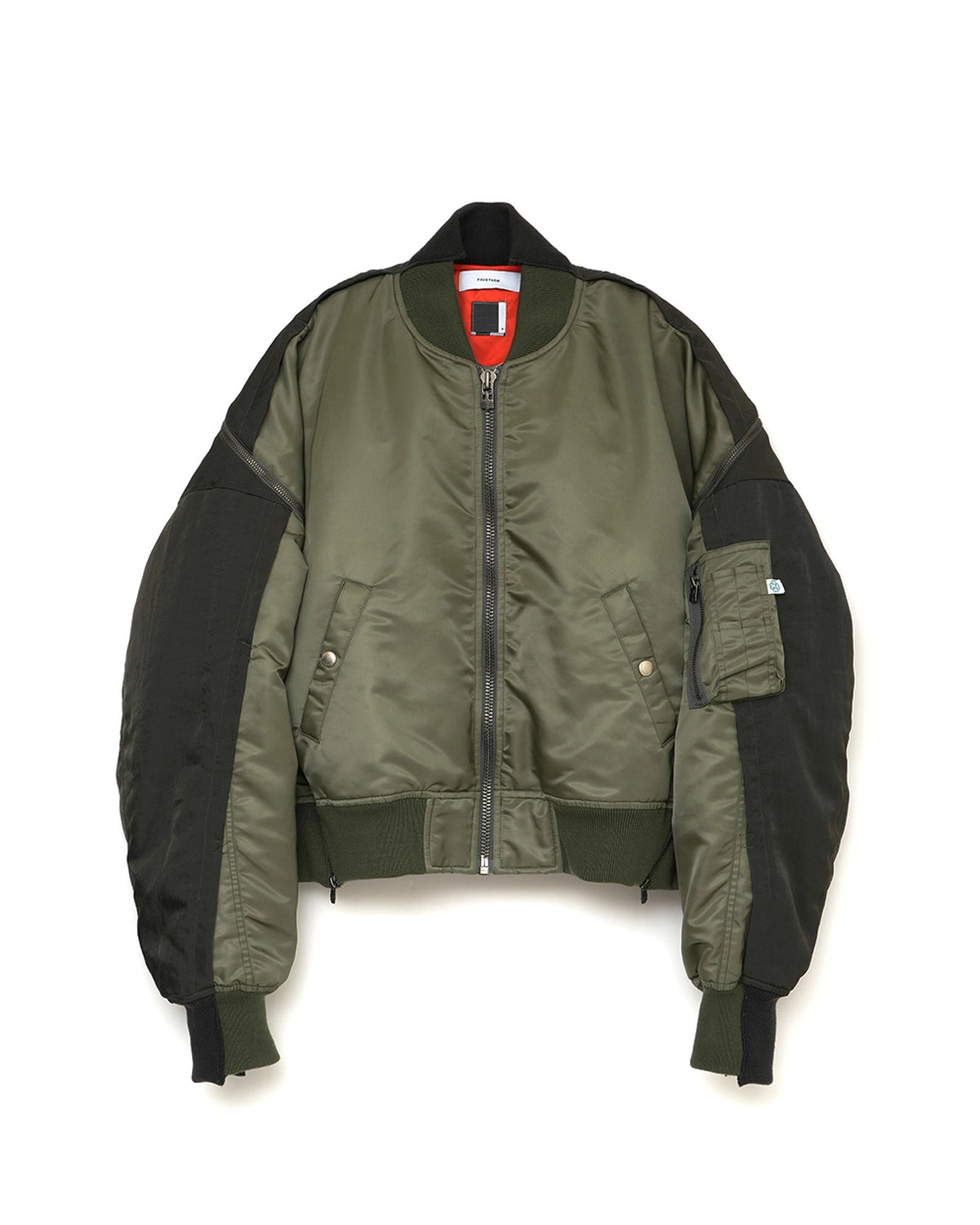 FACETASM の DISTORTED ZIPPER MA-1 (JOO-JK-M04)