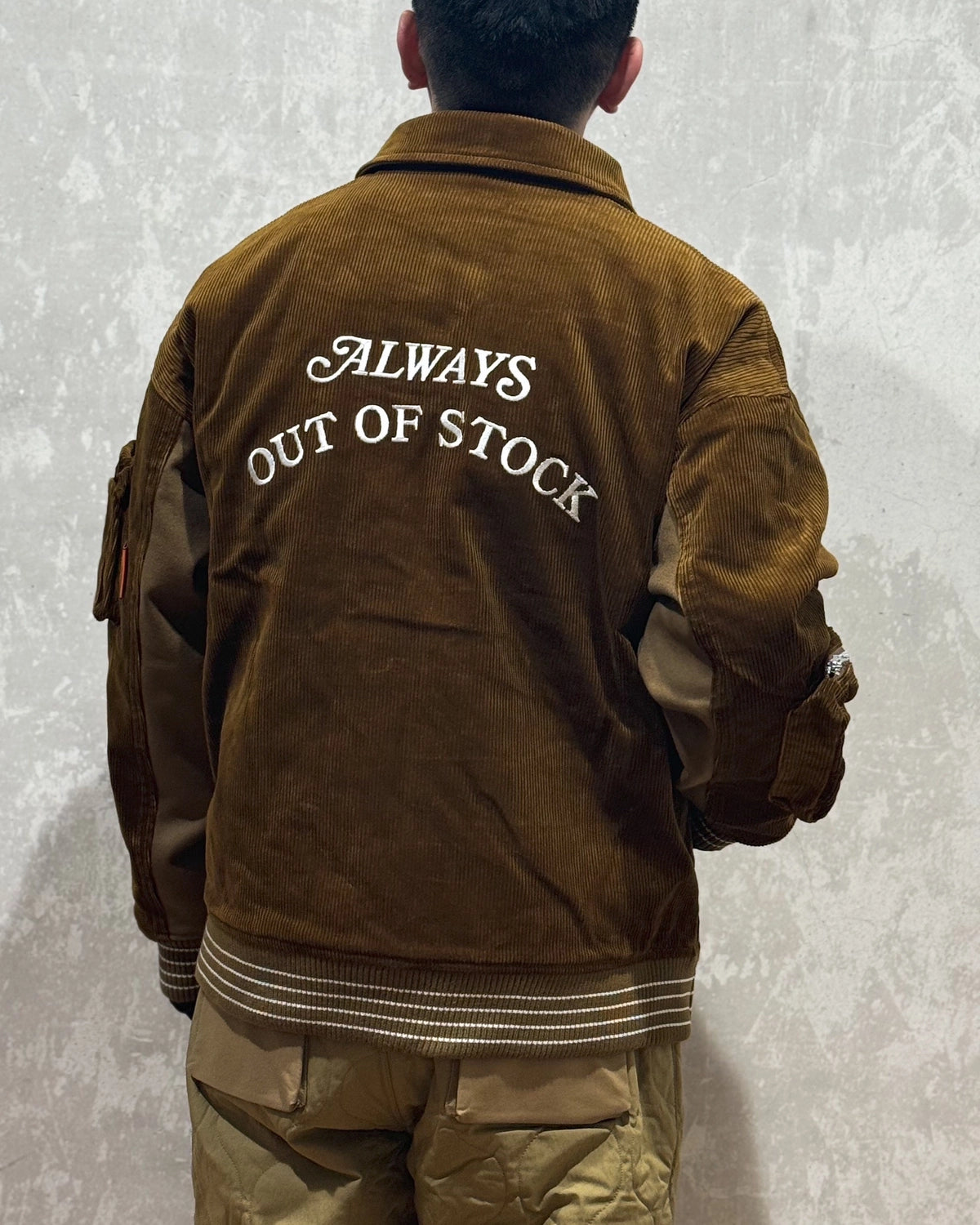 ALWAYS OUT OF STOCK / STADIUM BOMBER JACKET (HA-025201124)
