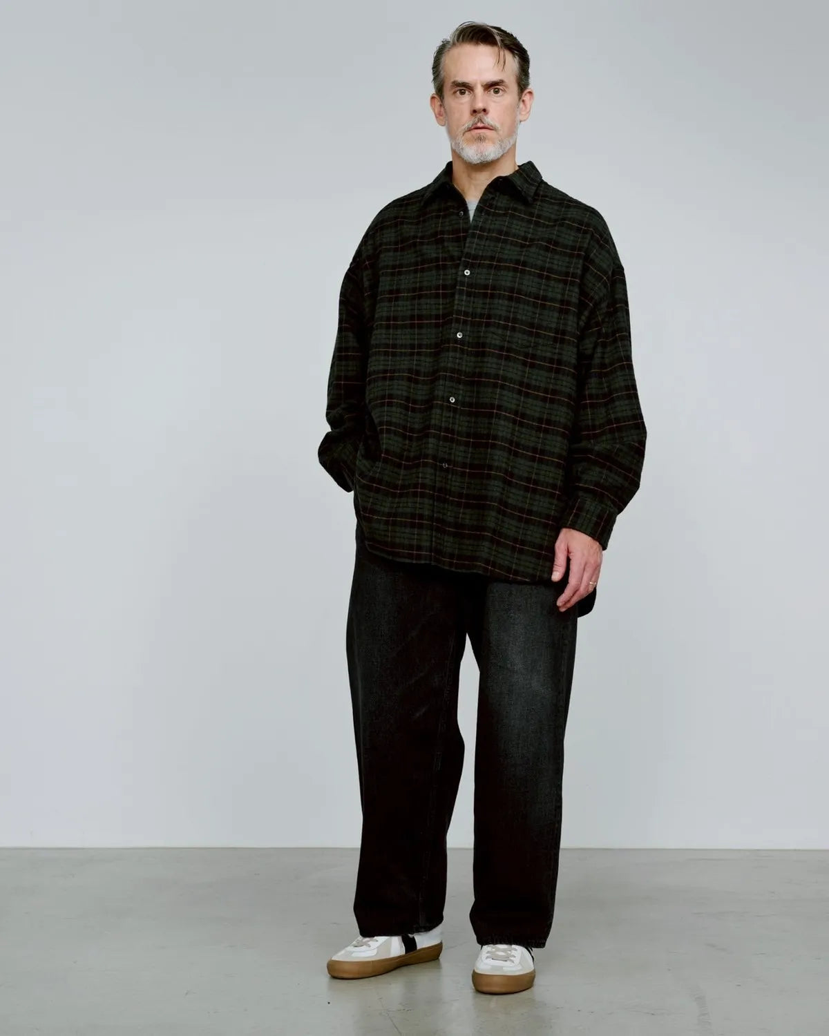 Graphpaper Re: (※Graphpaper NAGOYA EXCLUSIVE) / SIDOGRAS Cotton Flannel Oversized Regular Shirt (GM253-50604N)