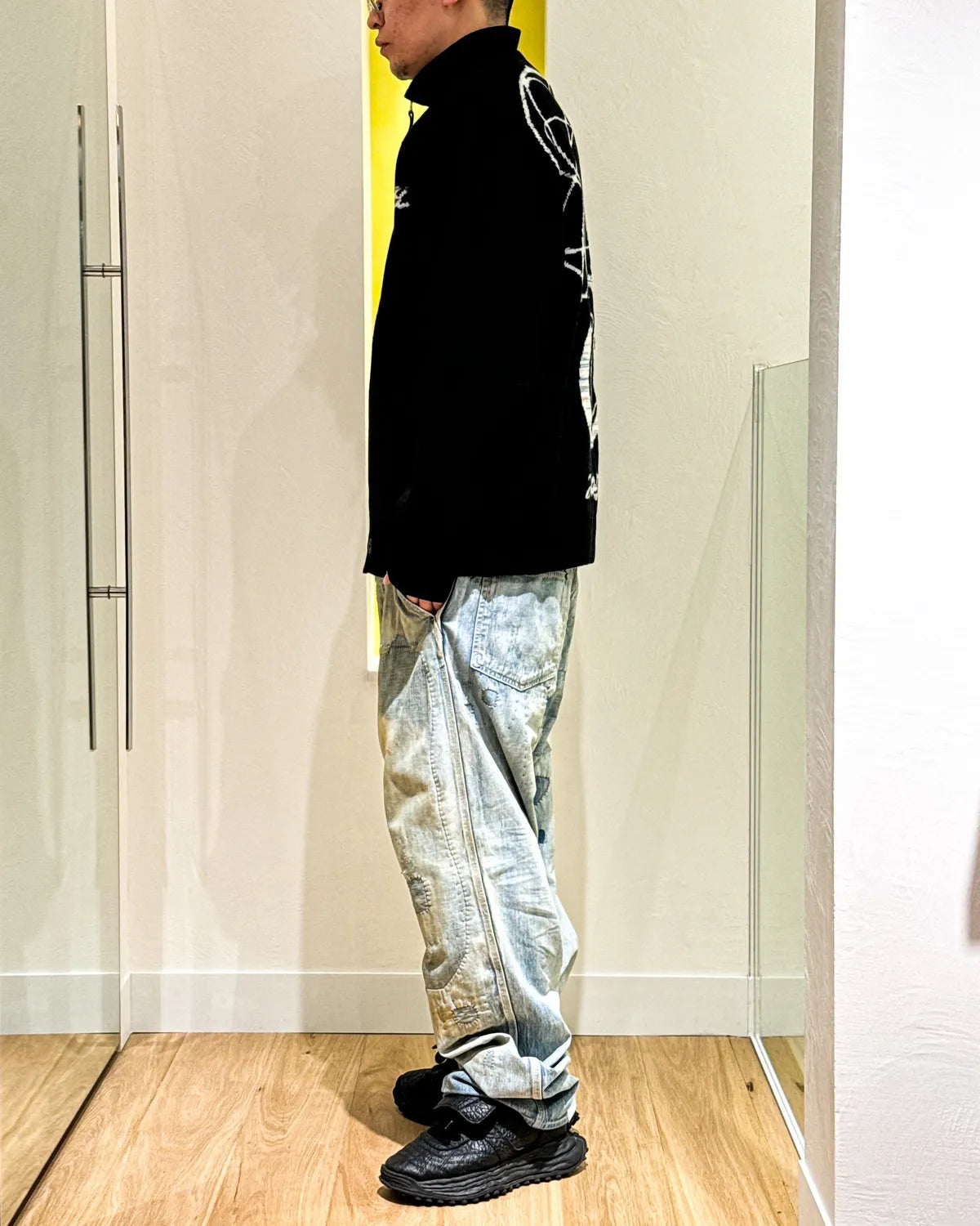 KENZO × Futura / 'Kenzo x Futura 2000' genderless cardigan in wool (FF68CA7513CJ)