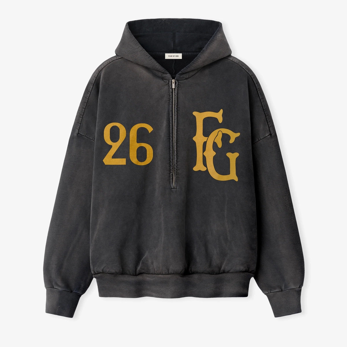 FEAR OF GOD(フィアオブゴッド) / Baseball Club Half Zip Hoodie 