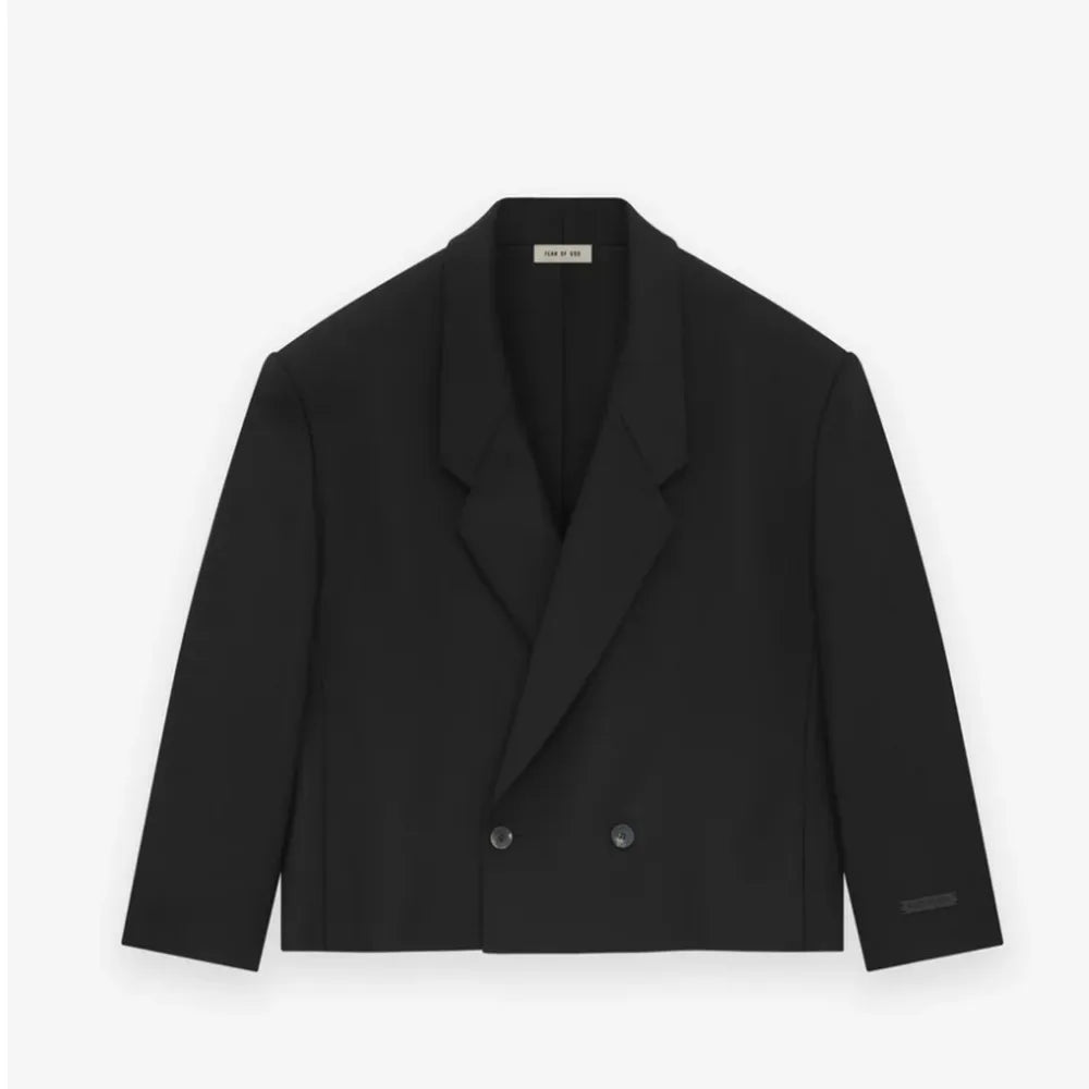 FEAR OF GOD の CROPPED LAPELLESS RELAXED BLAZER (FG24FW60-683GRB)