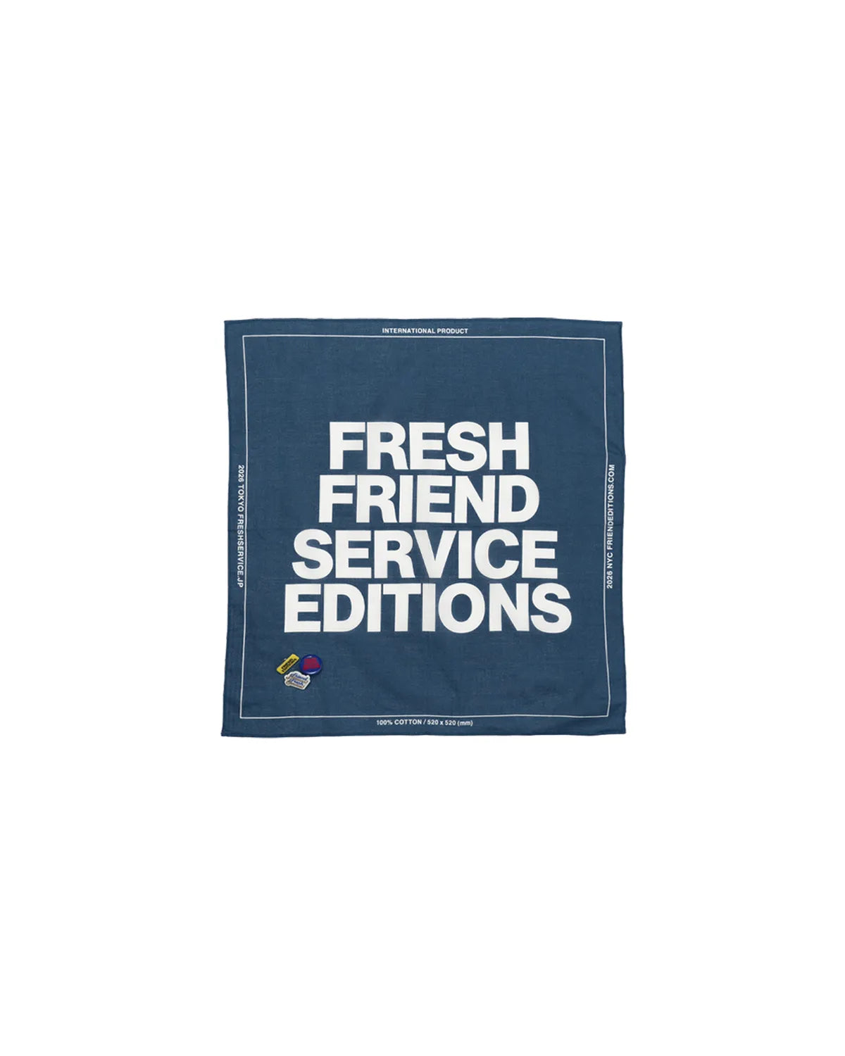 FreshService / FRIEND EDITIONS FE BANDANA & PINS SET (FSP263-90124FE)