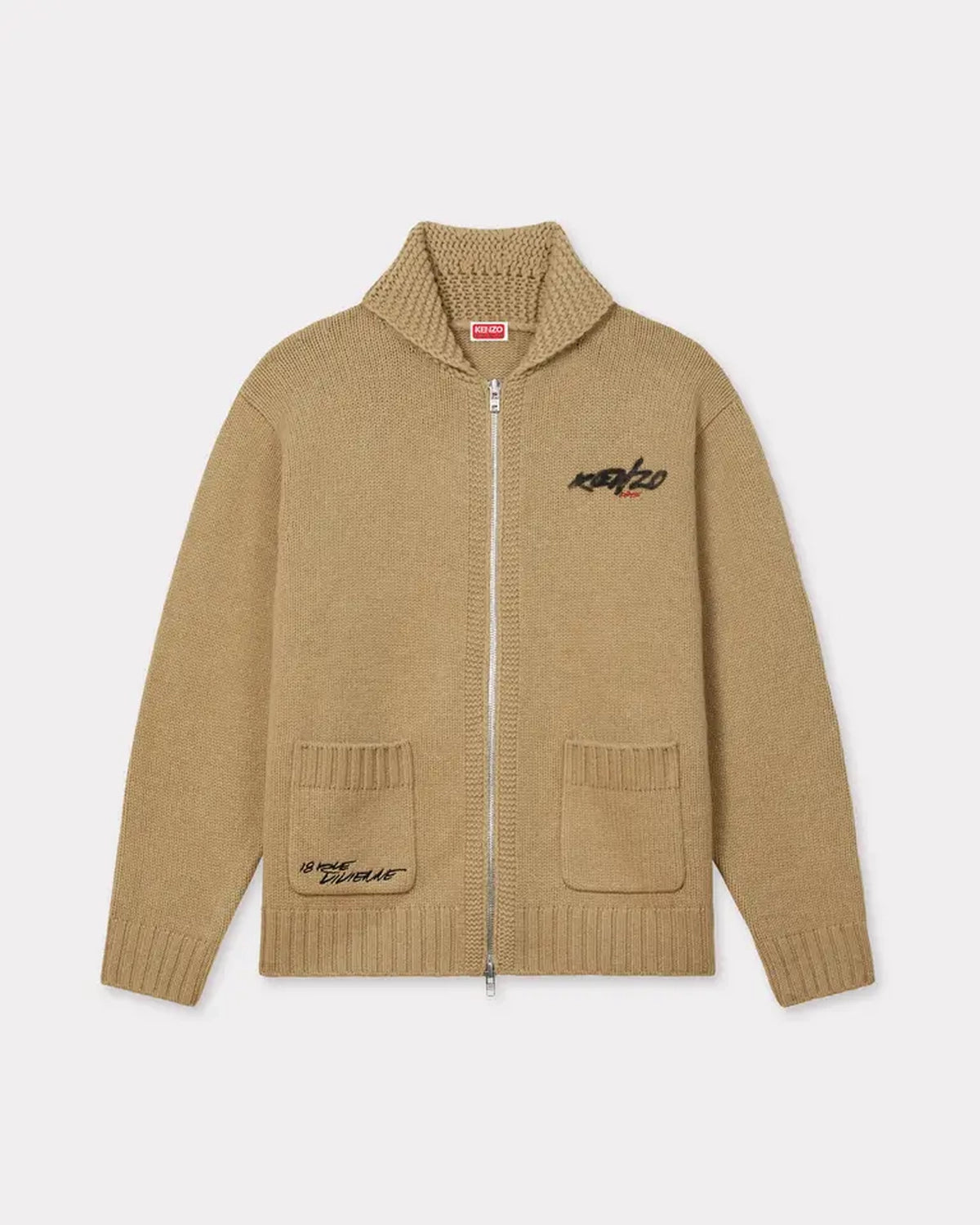 KENZO × Futura / 'Kenzo x Futura 2000' ジップド ウール ニット カーディガン (FF65CA7413CK)