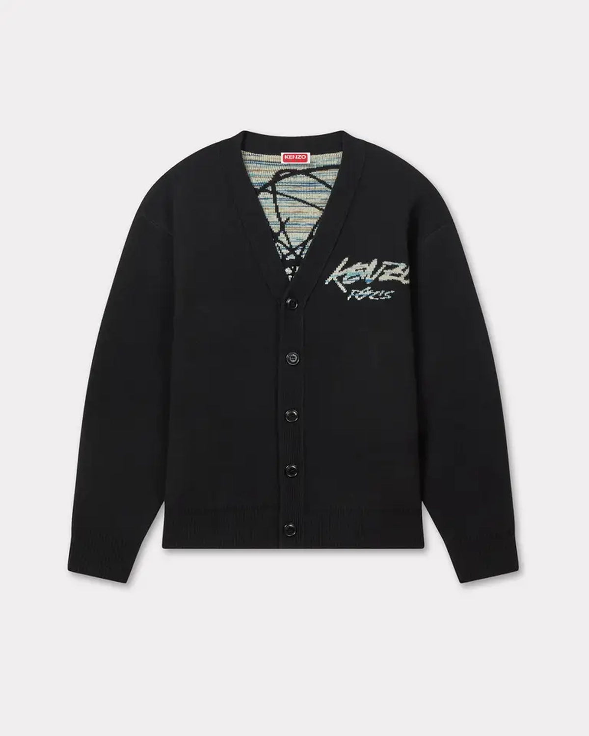 KENZO × Futura / 'Kenzo x Futura 2000' genderless cardigan in wool (FF68CA7513CJ)