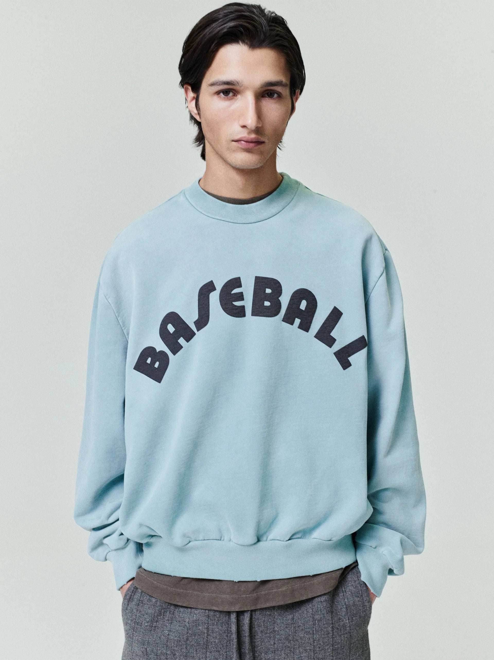FEAR OF GOD / BASEBALL CLASSIC FIT HALF RAGLAN SWEATSHIRT (FG9M12-9934BHF)