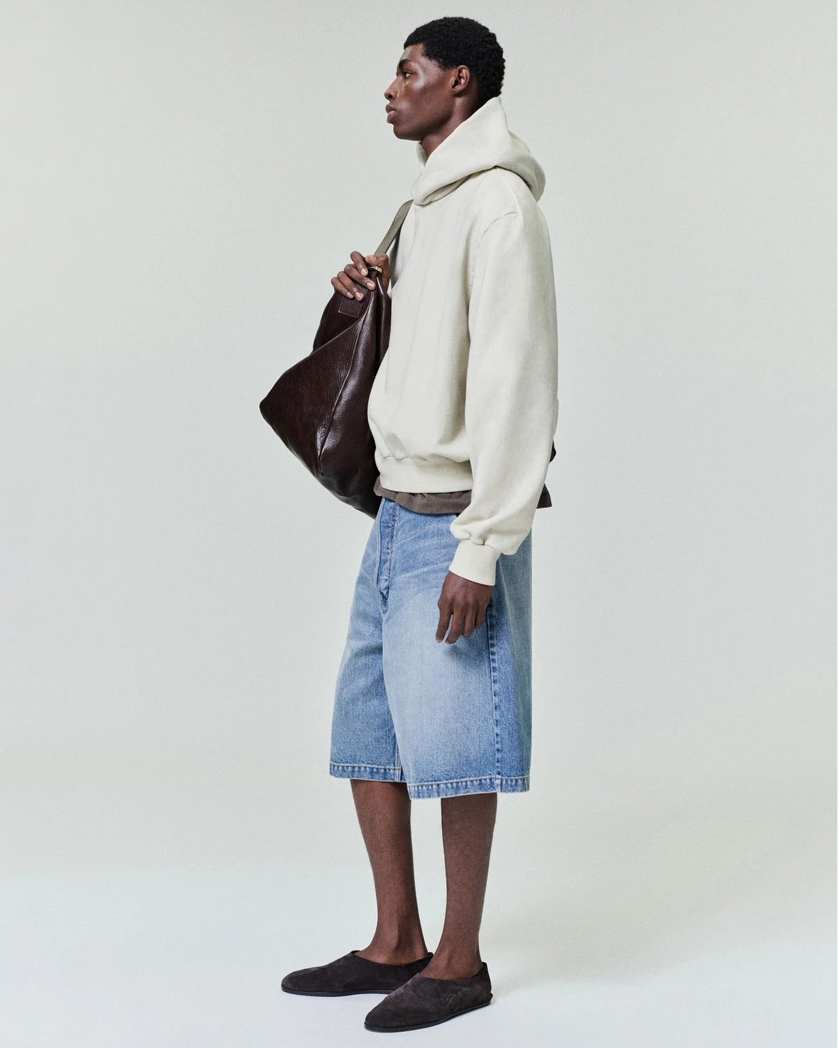 FEAR OF GOD / CLASSIC FIT HALF RAGLAN HOODIE (FG9M12-9937BHF)