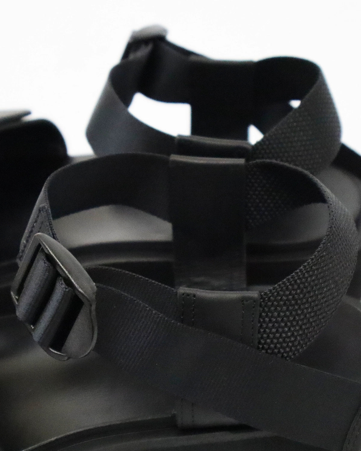 FOOTWORKS / Sandals with Velcro Straps -wide belt- in Smooth Leather (F01-0005_M)