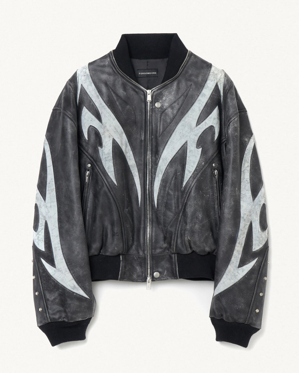 FORSOMEONE の FLAME BOMBER JACKET (78001076)