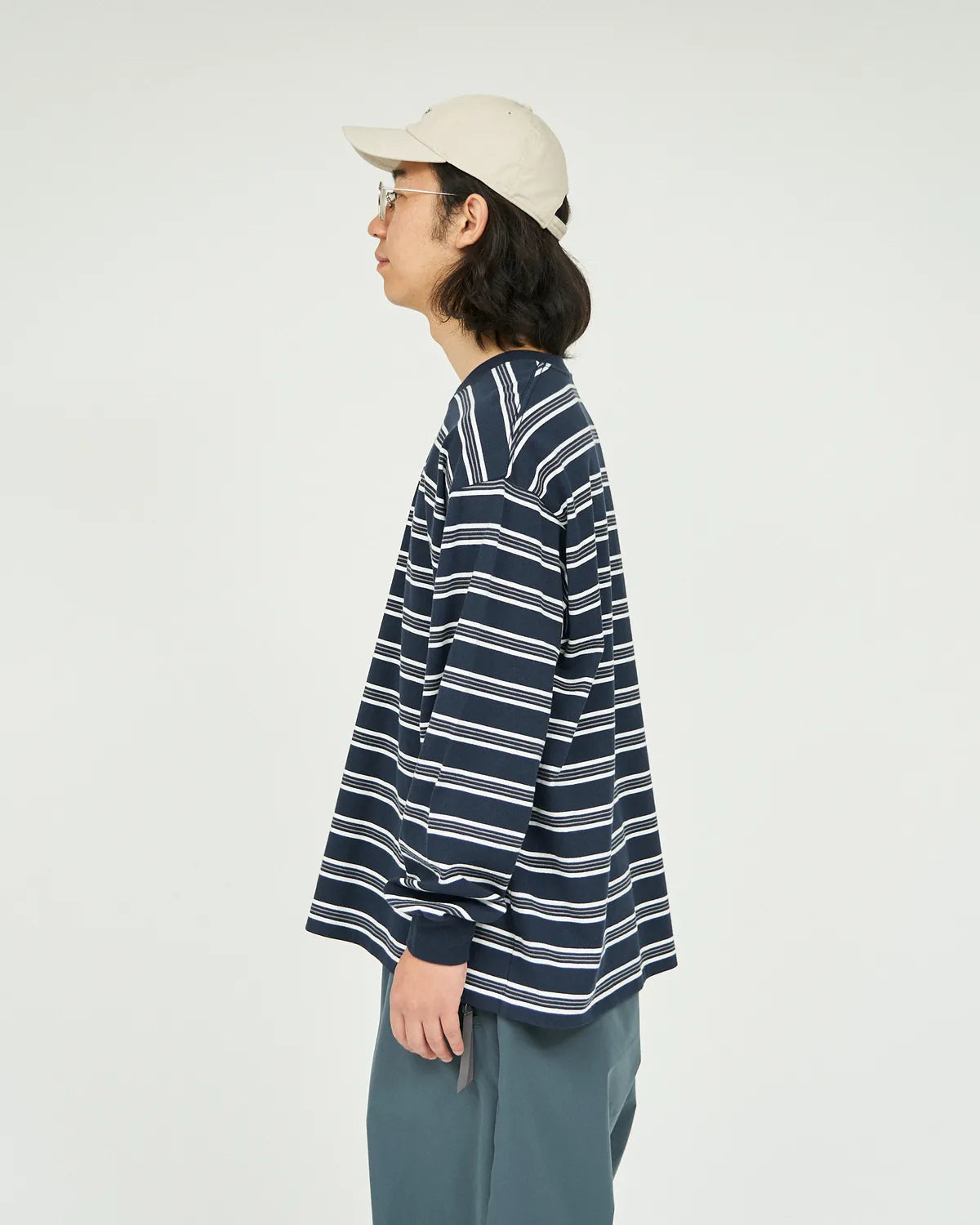 FreshService / MULTI BORDER L/S TEE (FSC251-70120)