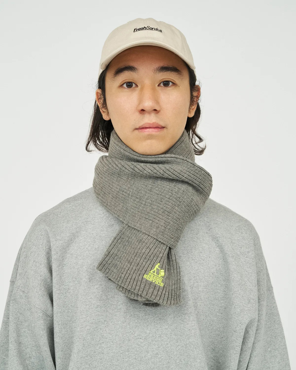 FreshService / THERMAL RIB KNIT SCARF (FSP254-90067)