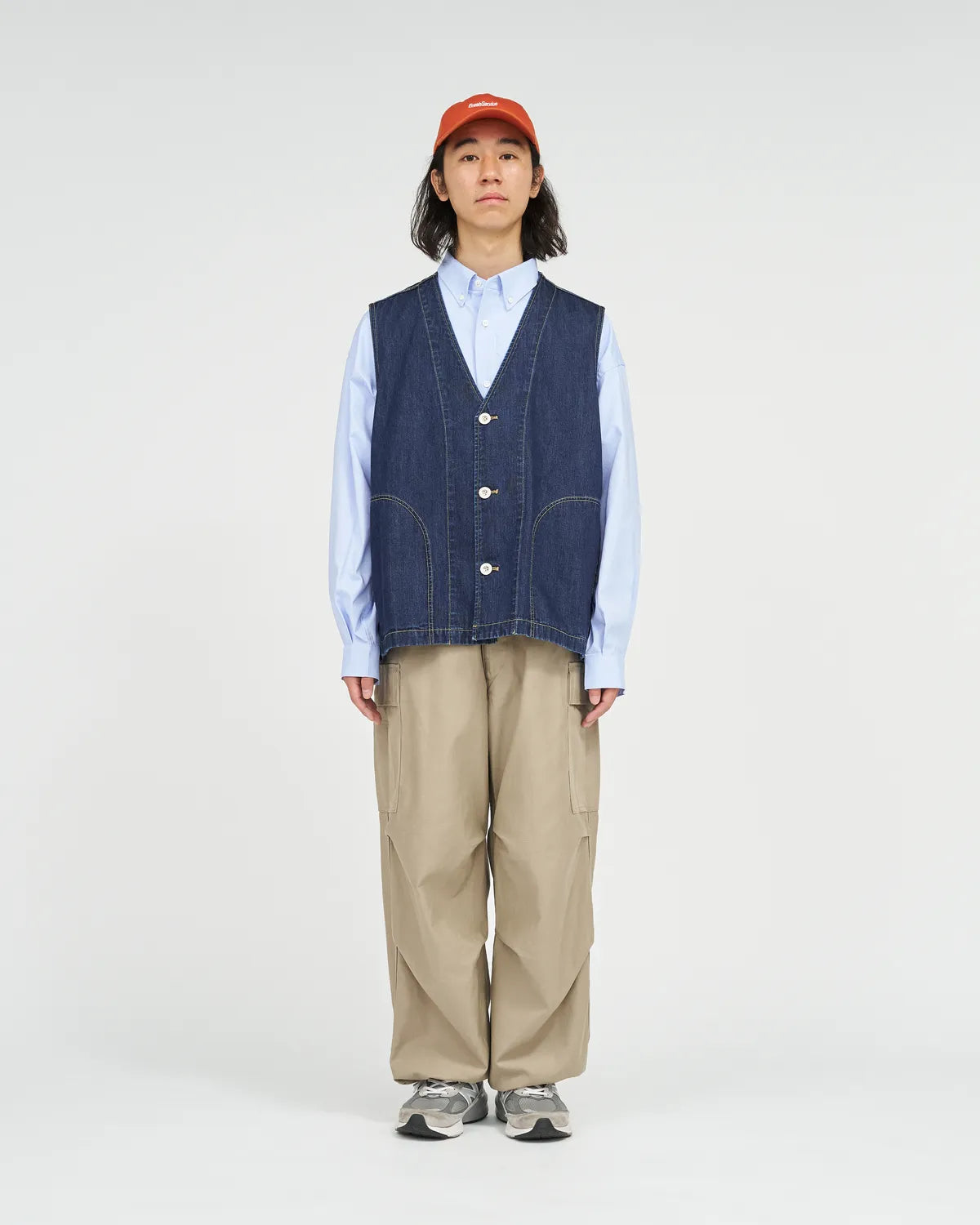 FreshService / WORKERS DENIM VEST (FSC261-30265OB)