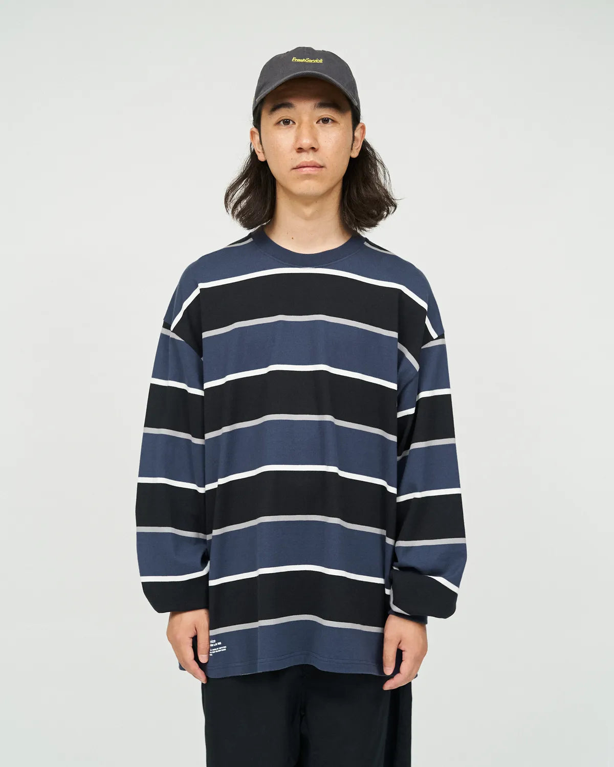 FreshService / MULTI BORDER L/S TEE (FSC253-70133)